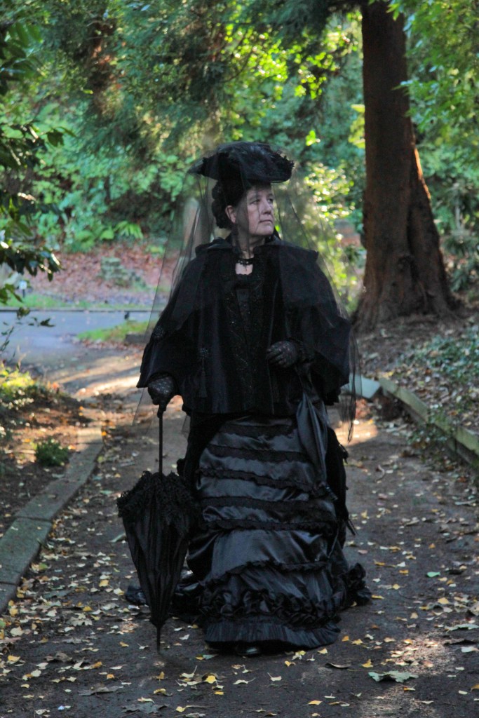 Photo of 1877 victorian lady costume